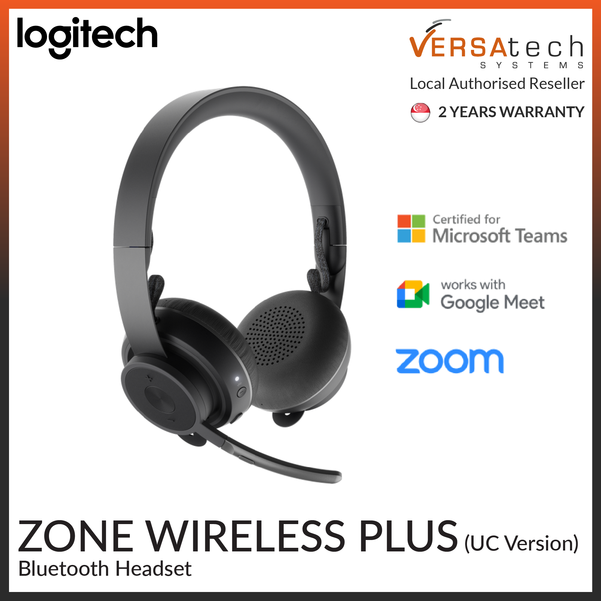 Logitech Zone Wireless Plus Headset (UC version)