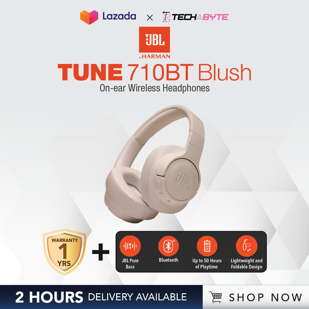 JBL Tune 710BT Wireless Over-Ear Headphones (FREE NEXT DAY DELIVERY)