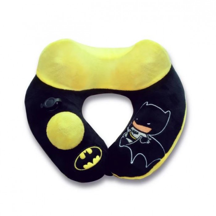 TravelMall Kid’s New Justice League 3D Inflatable Pump Pillow - Batman