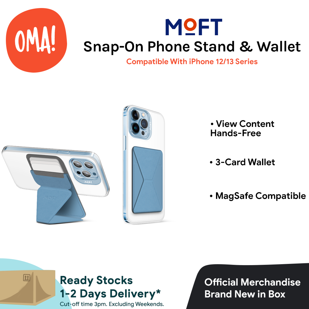 Moft Snap-on Phone Stand & Wallet | Magsafe Compatible Magnetic Version (Latest Gen)