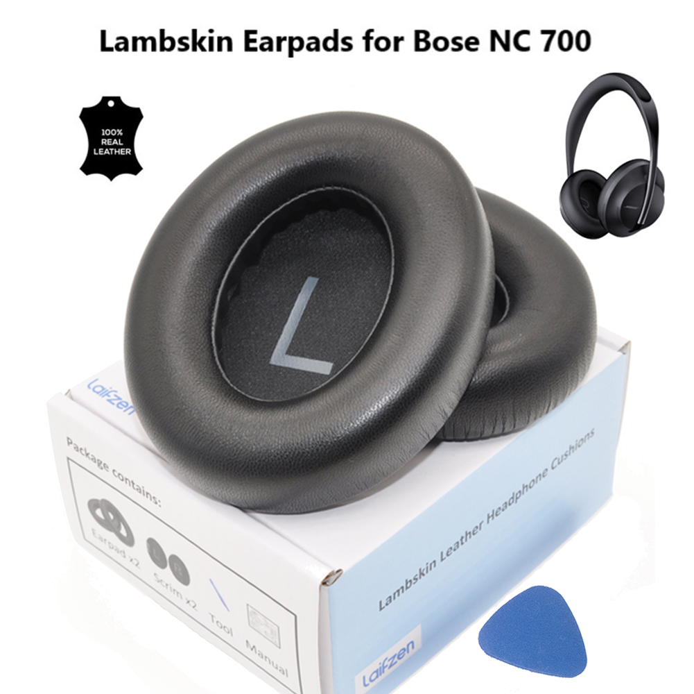 【Stock in SG】 Lambskin Bosee NC 700 Bbose NC700 Replacement Earpads Noise Cancelling Real Sheepskin Leather Ear Cushions Pads