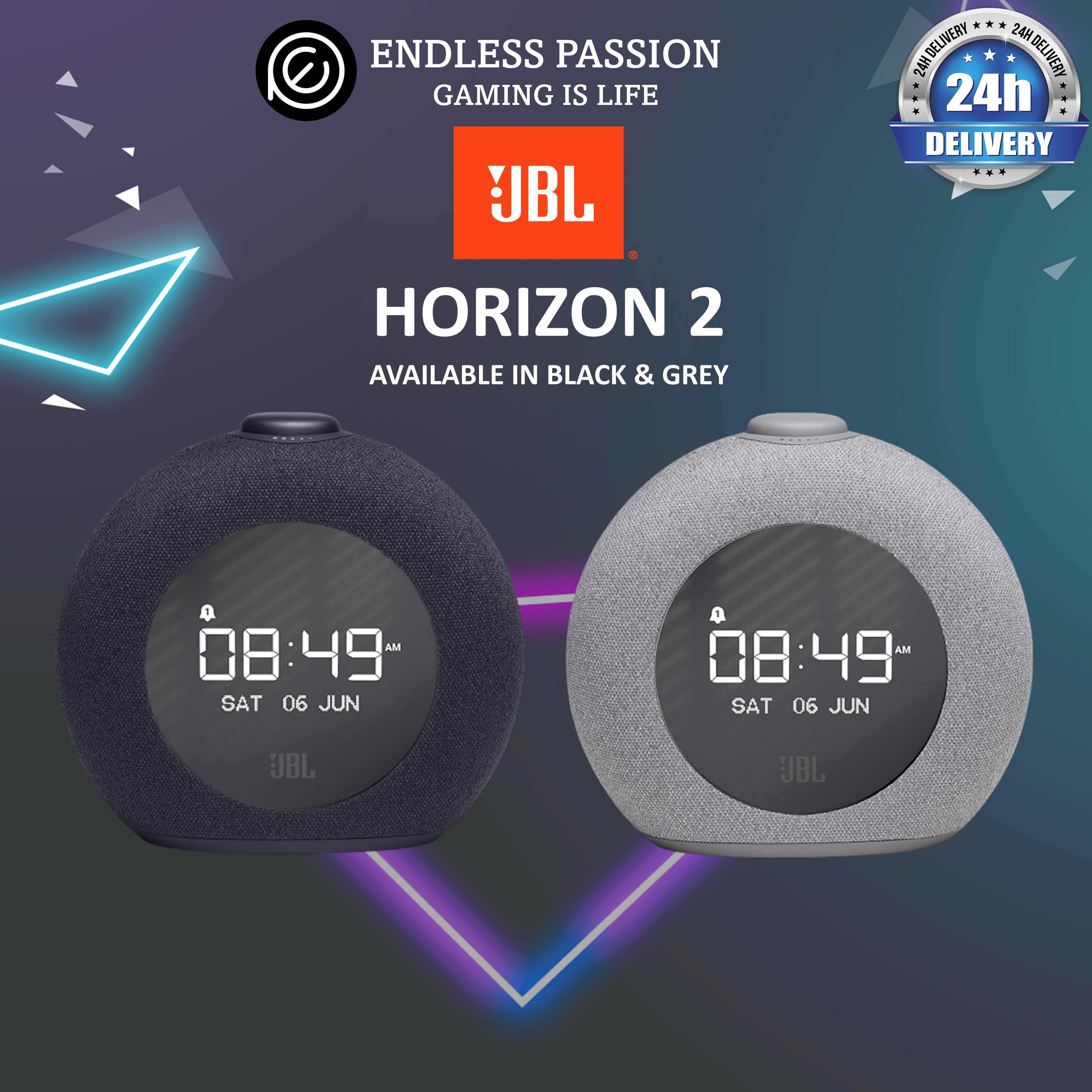 JBL Horizon 2 Bluetooth Clock Radio Speaker with FM Radio and DAB