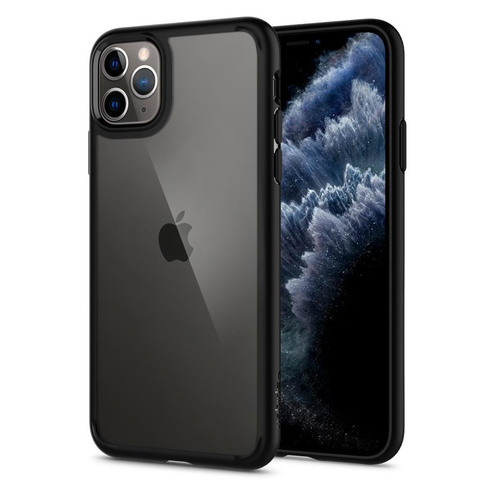 Spigen iPhone 11 Pro Max Case Ultra Hybrid Matte Black Designed For Apple iPhone 11 Pro Max 2019 Slim And Pocket-friendly Mil-grade Certified with Air Cushion Technology Precise Fit Scratch Defense Dr